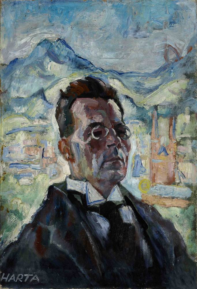 Felix Albrecht Harta (1884–1967), Porträt des Schriftstellers Oscar A. H. Schmitz, 1918, Öl auf Leinwand, Salzburg Museum, © Larry Heller, USA