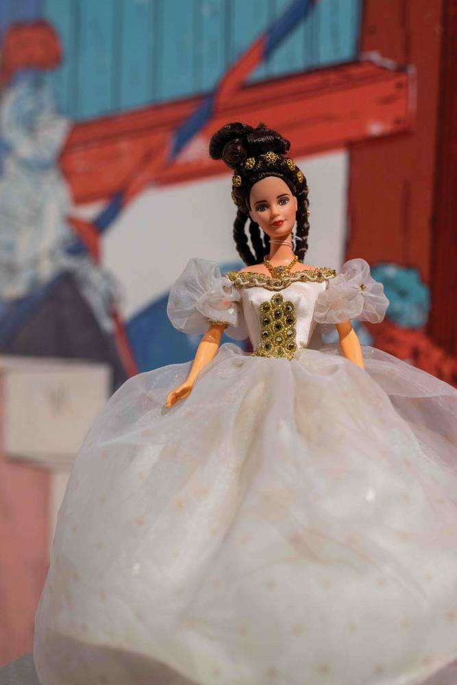 Mattel, Barbie als Kaiserin Sissi, 1996, Kunststoff, Textil, © Salzburg Museum