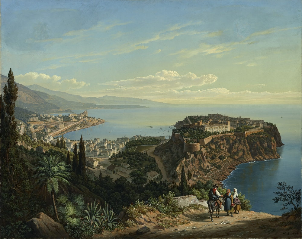 Hubert Sattler, Kosmorama: Monaco (Monaco), Öl auf Leinwand, Inv.-Nr. 9015-49