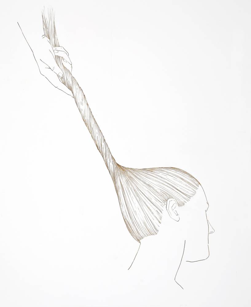 Ulrike Lienbacher (geb. 1963), o.T., 2010, Tusche auf Papier, Ankauf bei Galerie Krinzinger, Wien, Foto: Rainer Iglar
