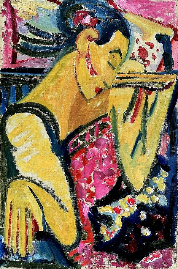 Exotische Tänzerin, Helene von Taussig, 1930–40, Öl auf Leinwand, Inv.-Nr. 1163-88