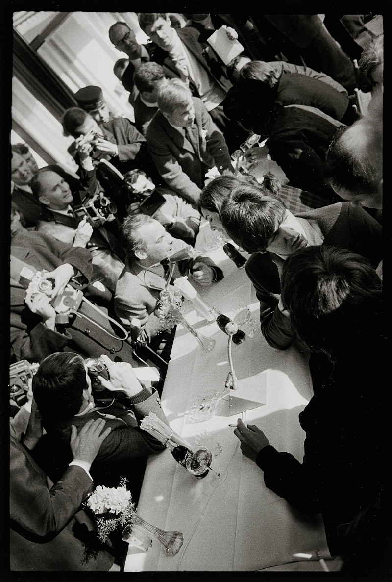 Auf der Pressekonferenz der Beatles im Österreichischen Hof 13. März 1965 © Skrein Photo Collection