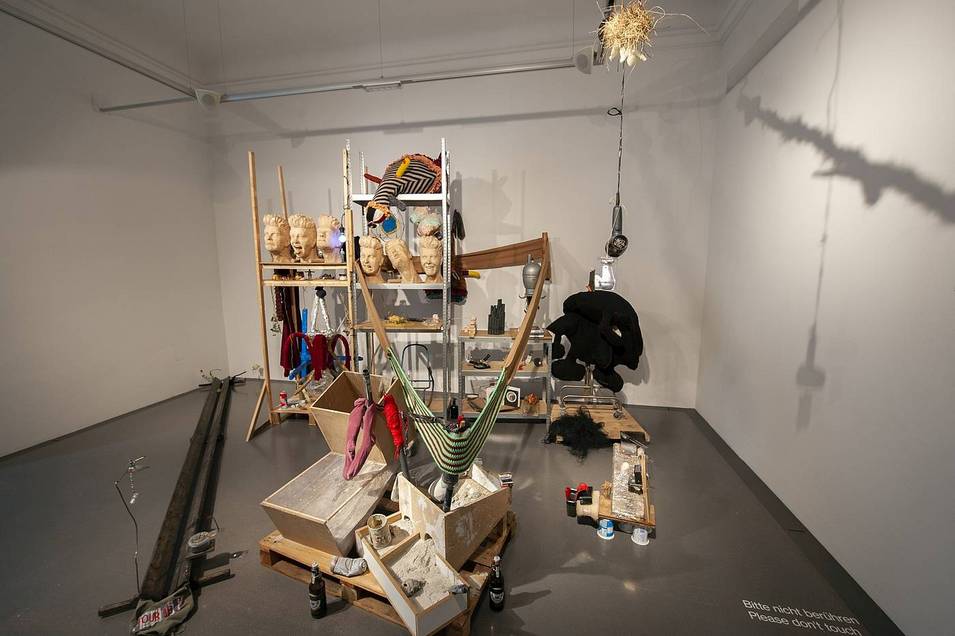 Props, An installation in dialogue with the artist John Bock, photo/Copyright: Luigi Caputo