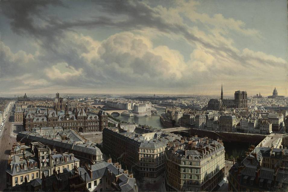 Paris (Frankreich), Hubert Sattler (1817–1904), 1866, Öl auf Leinwand, Salzburg Museum, Inv.-Nr. 9001-49