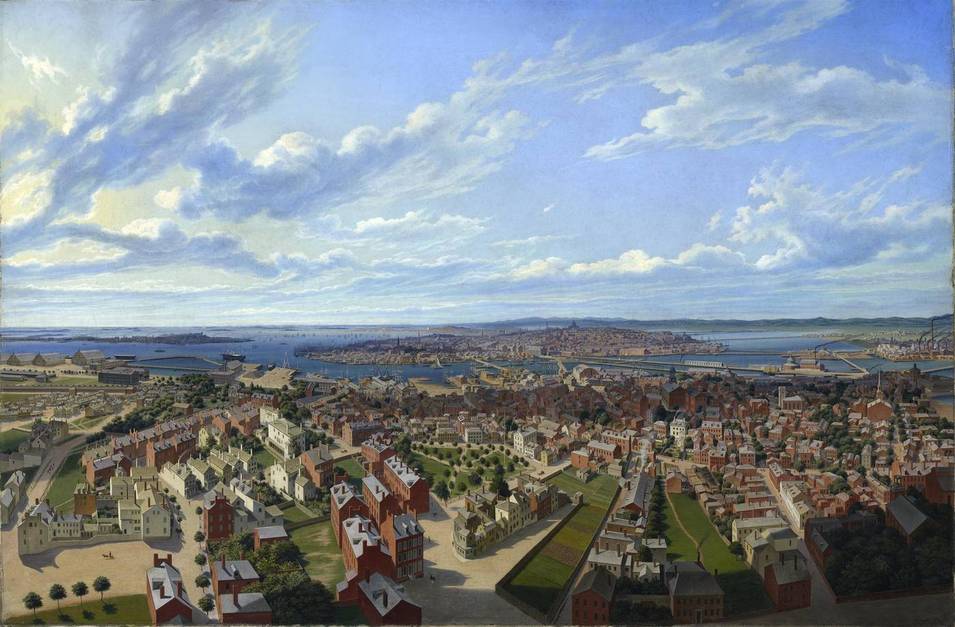 Boston (USA), Hubert Sattler (1817–1904), Um 1854, Öl auf Leinwand, Salzburg Museum, Inv.-Nr. 9004-49